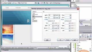 CSS Classes and Styling Images Dreamweaver CS3 Tutorial [upl. by Pascoe]