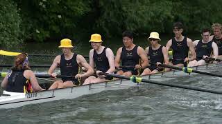 Clare M2 Division 2 Thursday Cambridge May Bumps 2023 slow motion [upl. by Lissa]