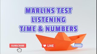 Marlins Test For Seafarer  Listening [upl. by Assen]