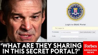 BREAKING NEWS Jim Jordan Claims Evidence Of Secret Portal Used By Govt Agencies To Track Citizens [upl. by Airyt]