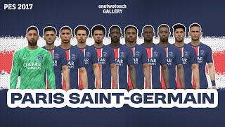 PES 2017 PARIS SAINTGERMAIN FACEPACK [upl. by Aixela33]