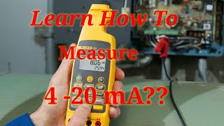 How to measure a 420mA current loop Learn How To Measure Milliamps Through a multimeter [upl. by Ened782]