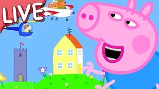 🔴 Giant Peppa Pig and George Pig LIVE FULL EPISODES 24 Hour Livestream [upl. by Thoer]