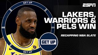 NBA Recap 💥 Lakers over Clippers in OT Warriors get by Kings Zion has near tripledouble  Get Up [upl. by Hertz39]