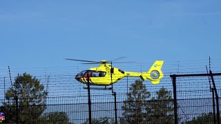 Lifeliner 4 landt in gevangenis op voetbalveld voor incident in gevangenis Esserheem Veenhuizen [upl. by Aer]