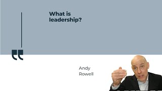 What is leadership [upl. by Eustashe]