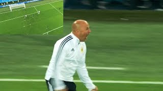 MANAGERS reaction to Marcos Rojo Winner Goal Nigeria vs Argentina 12 [upl. by Assirehc]