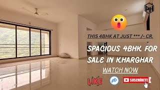 Experience LUXURY Living in this Spacious 4BHK Flat for Sale in Kharghar [upl. by Snej]