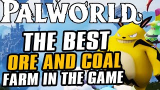 Palworld Best Ore and Coal Farm In The Game For Ingots Refined Ingots and Pal ingots [upl. by Aneeres141]