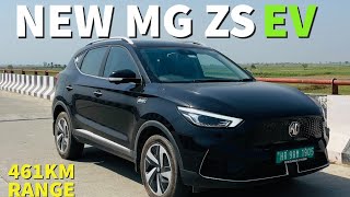 MG ZS EV Top Model Walkaround Review Interior Exterior Features Battery Range Charging Time [upl. by Arehahs391]