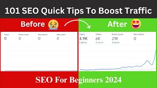 Learn SEO in 20 Minutes with 101 Proven SEO Tips amp Tricks  SEO Course For Beginners 2024 [upl. by Adyan477]