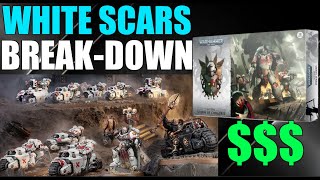 Warhammer 40k White Scars Battleforce BreakDown Points amp Price Space Marine Battle Force Astartes [upl. by Lala374]