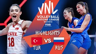 TUR vs RUS  Highlights Week 3  Womens VNL 2021 [upl. by Anahs]