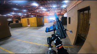 Using a paintball marker in airsoft  Handing out that spam musubi [upl. by Nedah310]