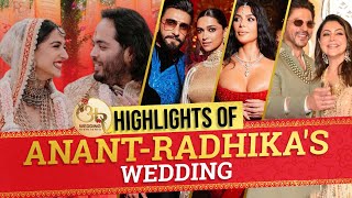 HIGHLIGHTS of Anant Ambani amp Radhika Merchants wedding Their love story menu venue amp more [upl. by Laucsap]