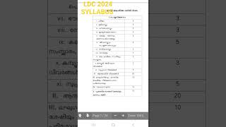 LDC 2024 SYLLABUS [upl. by Eilliw]