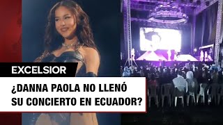 Concierto de Danna Paola en Ecuador tuvo pocos asistentes [upl. by Salocin]