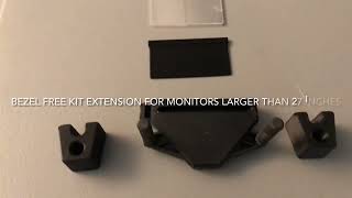 Bezel free kit extensions for monitors larger than 27 inch solution link in the description [upl. by Shirl]