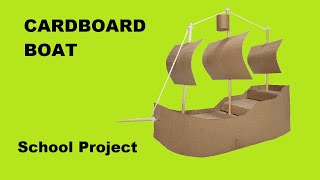 How to Make a Cardboard Boat School Project [upl. by Cassy111]