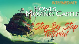 How to play Howls Moving Castle  STEPBYSTEP Piano Tutorial [upl. by Yerffej]