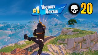 High Kill Solo Ranked Win Gameplay Fortnite Chapter 5 Season 1 [upl. by Nedda]