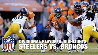 Steelers vs Broncos  Divisional Playoff Highlights  NFL [upl. by Lleynod]