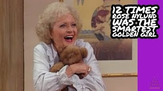 12 Times Rose Nylund Was The Smartest Golden Girl [upl. by Nahtanod]