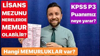 LİSANS MEZUNU NERELERDE GÖREV YAPABİLİR⁉️ ATANACAK MEMURLUKLAR👍👍 [upl. by Ramona804]