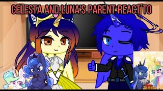 CELESTIA AND LUNAS PARENTS REACT TO   PUMPYCAT  PART 1 [upl. by Silvie]