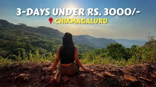 Chikmagaluru  3 Days Budget Itinerary  A Complete Guide  Things to do in 2023  Under Rs3000 [upl. by Allac]