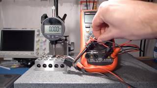 Piezoelectric Actuator Testing Displacement vs Voltage [upl. by Ahsinwad]