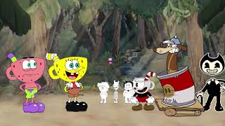 Spongebob in Cuphead meets Wermer Werman ft OneyPlays part 10 3LAMESTUDIO [upl. by Aivatnuhs]