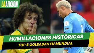 Las peores y escandalosas goleadas en la historia del Mundial [upl. by Oria]