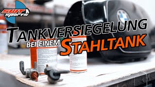 Tankversiegelung und Entrostung Motorrad Tank  Stahltank mit KREEM [upl. by Nadeau]