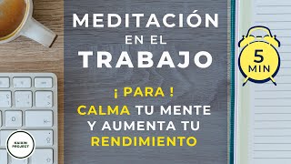 Meditación 5 MINUTOS para Reducir ESTRES y Calmar la Mente Aumenta tu BIENESTAR y tu CREATIVIDAD [upl. by Wright]