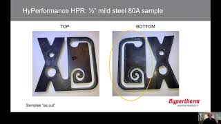 HyPerformance® HPR Cutting ½ inch mild steel [upl. by Mahla]