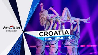 Albina  TickTock  LIVE  Croatia 🇭🇷  First SemiFinal  Eurovision 2021 [upl. by Hild]