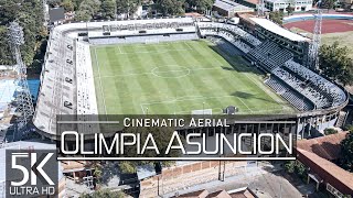 【5K】🇵🇾 Olimpia Asuncion 🔥 Estadio Manuel Ferreira from Above 🔥 PARAGUAY 2022 🔥 Cinematic Wolf Aerial [upl. by Mahseh]