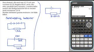 Uppgift 8 79 Seriekoppling Övningar och problem Fysik 1 Heureka [upl. by Leirud869]