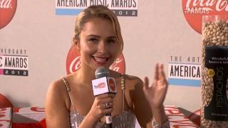 Hayden Panettiere Red Carpet Interview  AMA 2012 [upl. by Tartan]