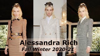 Aristocratic style clothing  Alessandra Rich fashion collection FW 2021 [upl. by Carmine679]