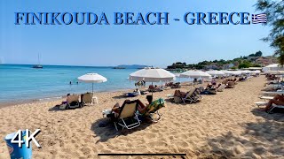 🇬🇷 Finikouda Beach Φοινικούντα  Messinia  Greece  HDR 4K [upl. by Selemas]