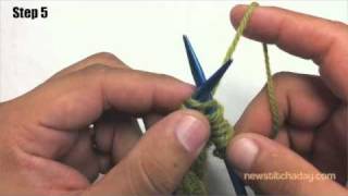 How to Knit The Right Twist Stitch [upl. by Damek]