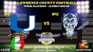 5 Union Scotties vs 12 Burgettstown Blue Devils WPIAL Football Playoffs 1A First Rd Nov32023 [upl. by Truc]