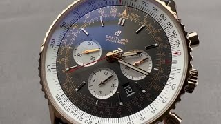 Breitling Navitimer B01 Chronograph 46 RB0127121F1P2 Breitling Watch Review [upl. by Lahey]