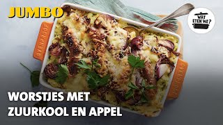 Wat eten we Worstjes met zuurkool en appel [upl. by Croft]