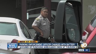 Parking enforcement officer charged with battery [upl. by Claudian]