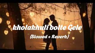 Kholakhuli Bolte Gele  Slowed Reverb  Raj Barman  Bengali Lofi Song [upl. by Nnaylrebmik]