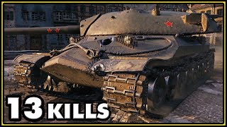 IS7  13 Kills  World of Tanks Gameplay [upl. by Yelah]