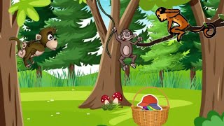 The Monkeys and The Cap Seller Story in EnglishMoral story Bedtime Short stories for kids [upl. by Gaelan361]